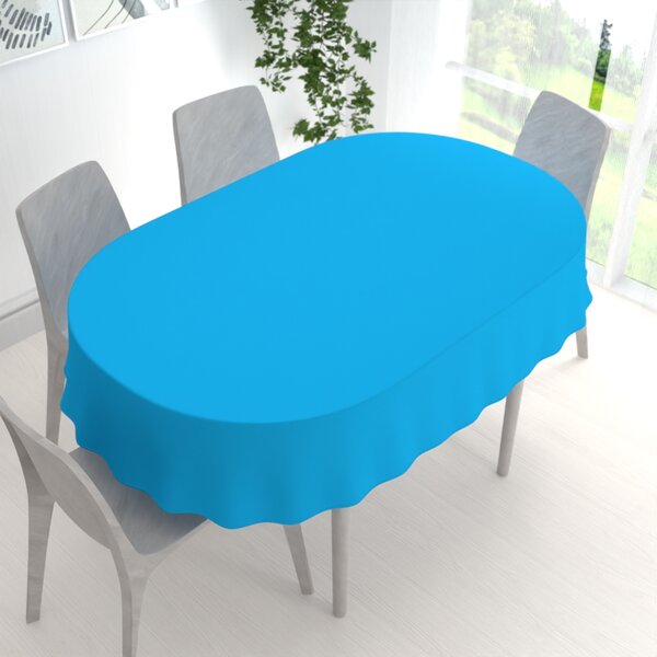 Biante Dekorační oválný ubrus Rongo RG-073 Modrý 100x140 cm