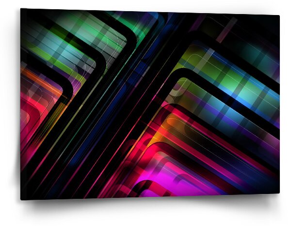 Sablio Obraz Černé pruhy - 120x80 cm