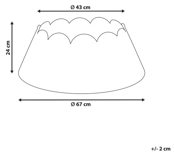 Kryt na stojan vánočního stromku GIVRE 67 cm Přírodní