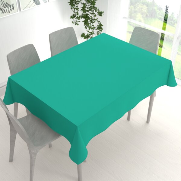 Biante Dekorační obdélníkový ubrus Rongo RG-091 Tyrkysově zelený 50x100 cm