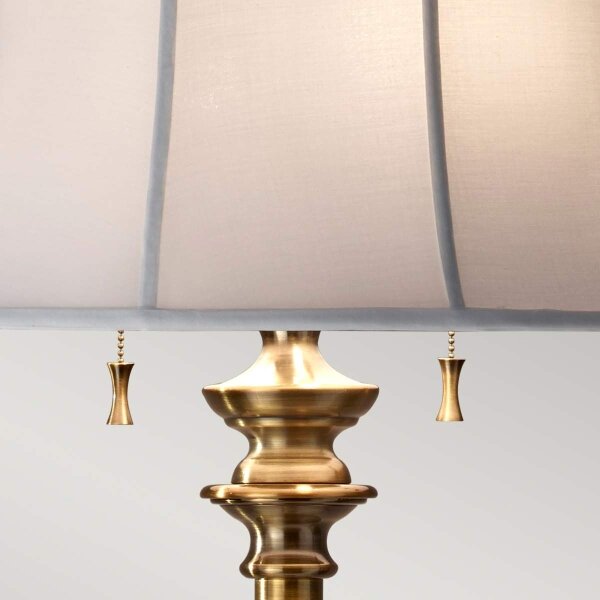 Feiss FE-STATEROOM-FL-BB - Stojací lampa STATEROOM 2xE27/60W/230V mosaz