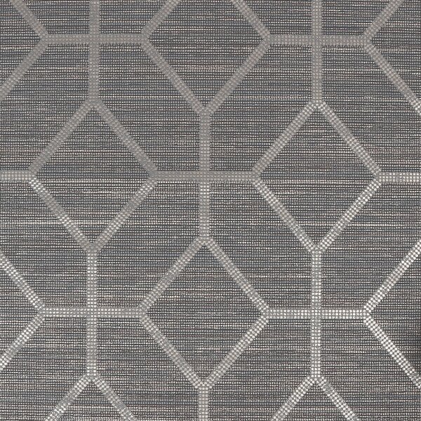 Luxusní geometrická tapeta tmavě šedá 112661, Opulence, Graham & Brown