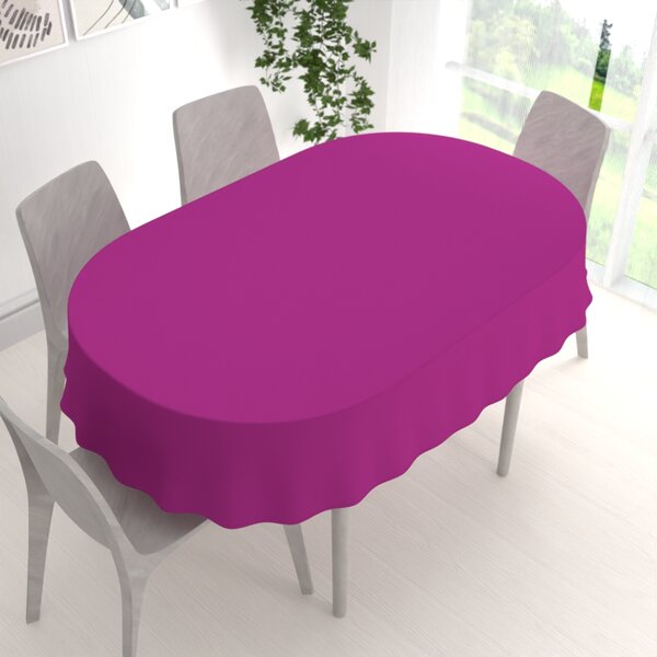 Biante Dekorační oválný ubrus Rongo RG-092 Purpurový 50x100 cm