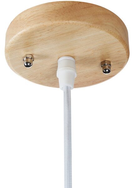 Závěsná lampa MURRELL Topolové dřevo Světle hnědá