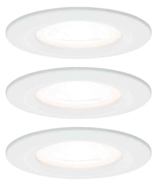 P 93442 Vestavné svítidlo LED Nova kruhové 3x6,5W GU10 bílá mat nevýklopné 934.42 - PAULMANN