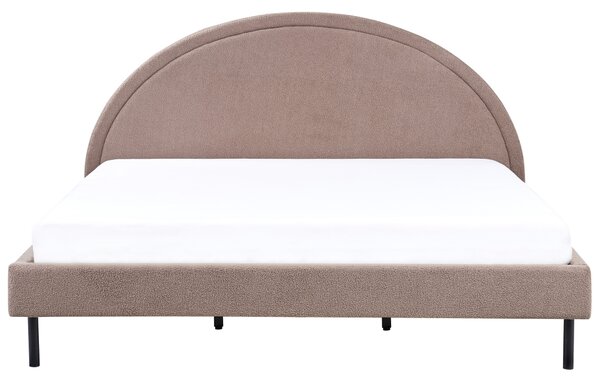 Postel Buklé MARGUT 180 x 200 cm Taupe