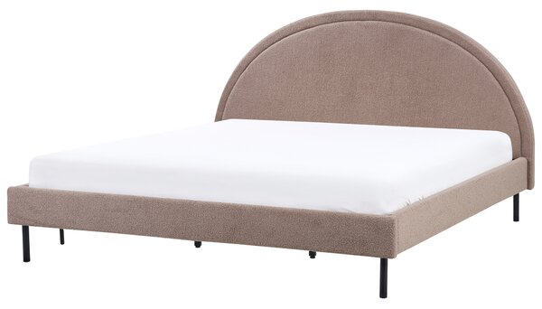 Postel Buklé MARGUT 180 x 200 cm Taupe