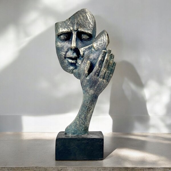 Stolní dekorace 29,5x10x14 cm pryskyřice/patina