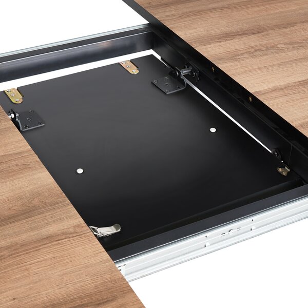 Rozkládací jídelní stůl SENIAC Hnědá 110/150 cm 112 cm