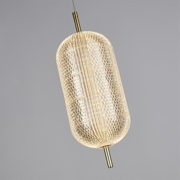 Searchlight 28803SB - LED Lustr na lanku CAPSULE LED/19W/230V