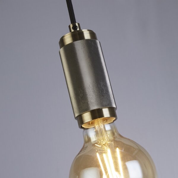 Searchlight 77651AB - Lustr na lanku SUSPENSION 1xE27/60W/230V mosaz