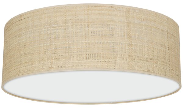 Stropní svítidlo Marshall, 1x ratanové stínítko, (bílé plexisklo), (fi 50cm)