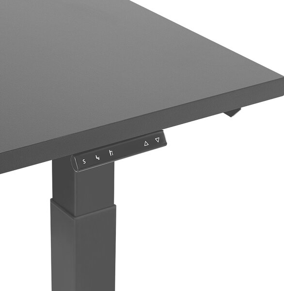 Elektricky výškově nastavitelný pracovní stůl DESTIN II Černá 160 cm 72 cm