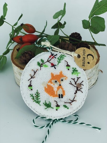 BRIMOON Závěsná dekorace liška pr. 8 cm