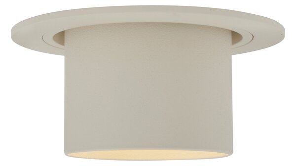 Sada 6 zapuštěných bodových světel béžová GU10 50mm kulatá otočná a naklápěcí - Installa