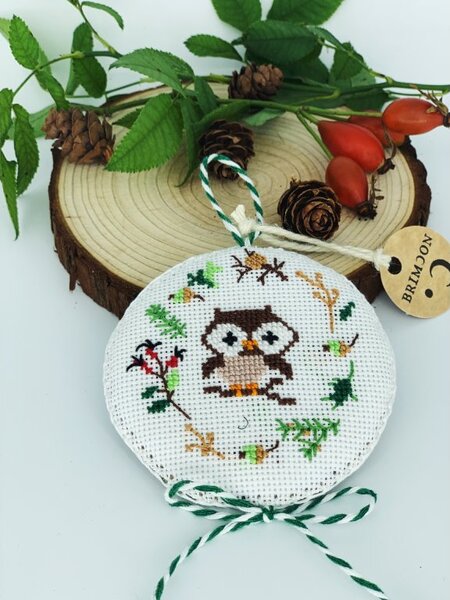 BRIMOON Závěsná dekorace sova pr. 8 cm