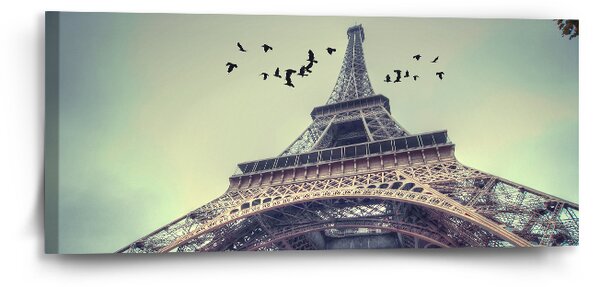 Sablio Obraz Eiffelova věž 3 - 110x50 cm