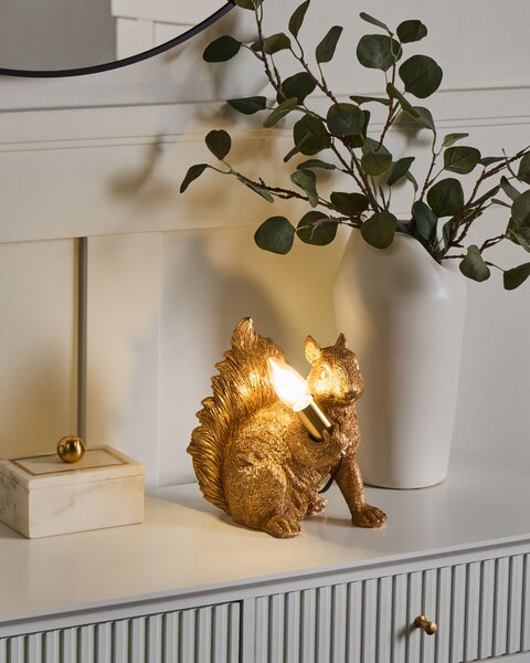 Stolní lampa Veverka PINOLI Zlatá