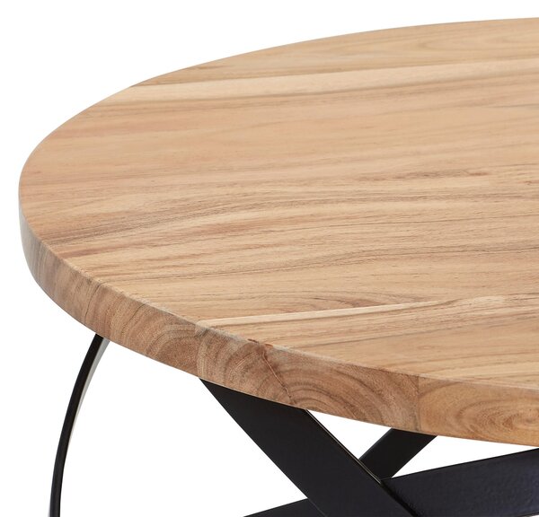 KONFERENČNÍ STOLEK, černá, barvy akácie, dřevo, kov, 60/60/40 cm MID.YOU - Konferenční stolky, Online Only
