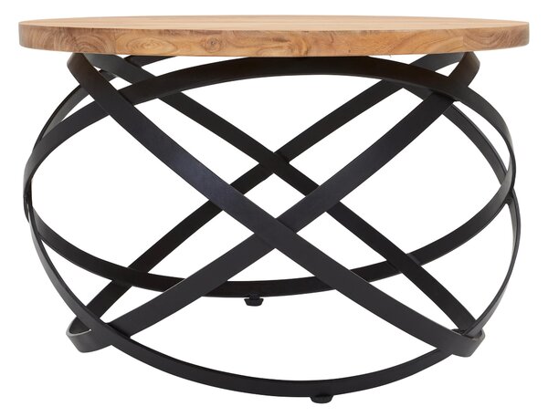 KONFERENČNÍ STOLEK, černá, barvy akácie, dřevo, kov, 60/60/40 cm MID.YOU - Konferenční stolky, Online Only