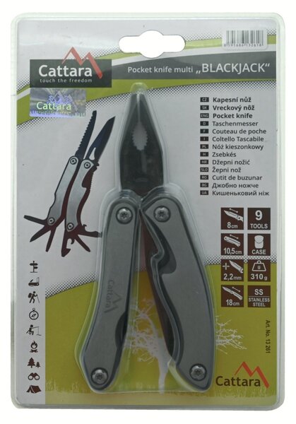 Cattara 13261 Multifunkční kleště Blackjack, 10,5 cm
