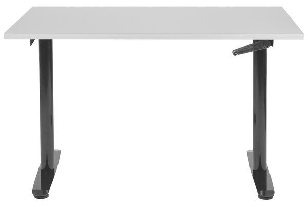 Manuálně výškově nastavitelný pracovní stůl DESTINAS Šedá/Černá 120 cm 72 cm
