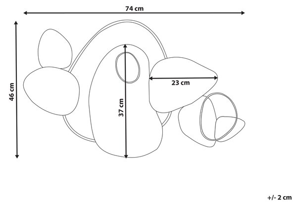 Závěsná ozdoba CLANE Kov 46 cm Zlatá