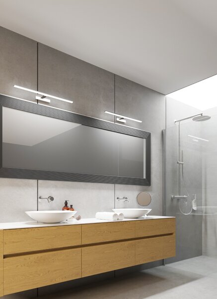 ASTEN nástěnné koupelnové svít. LED 12W, 1010lm, 4000K, IP44, 60cm, chrom