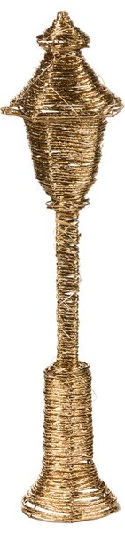 Vánoční dekorace LED ALFTANES Sloupková lampa 62 cm Zlatá