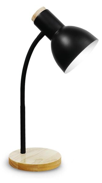 Stolní lampa MARMA 1xE27/40W/230V černá/kaučukovník