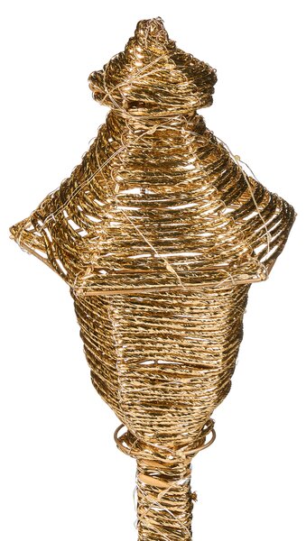 Vánoční dekorace LED ALFTANES Sloupková lampa 62 cm Zlatá