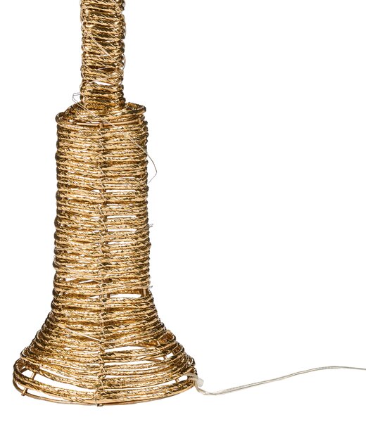 Vánoční dekorace LED ALFTANES Sloupková lampa 62 cm Zlatá