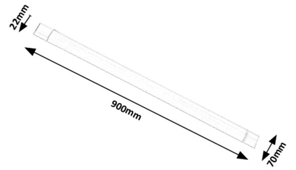 Rabalux Bílé LED svítidlo pod kuchyňskou linku Batten Light 90cm 30W 1452