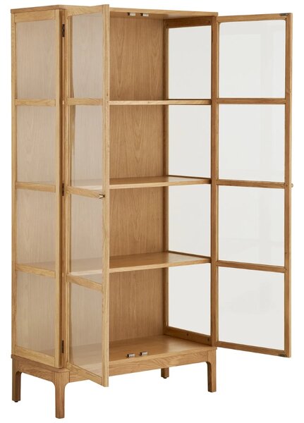 -25 % Dny MOMENTI– Nordic Living Dubová vitrína Zamma 180 x 90 cm