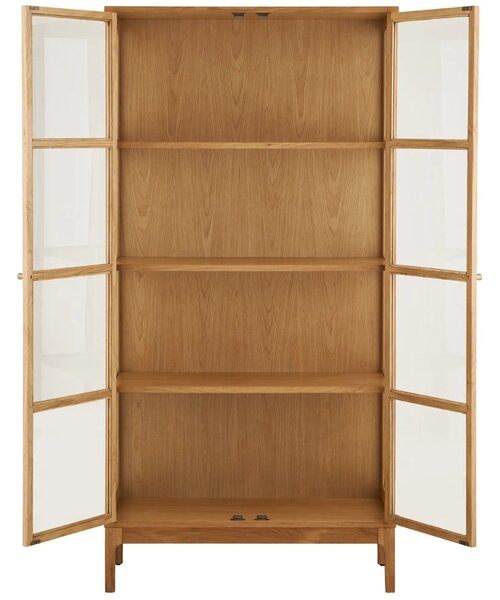 -25 % Dny MOMENTI– Nordic Living Dubová vitrína Zamma 180 x 90 cm
