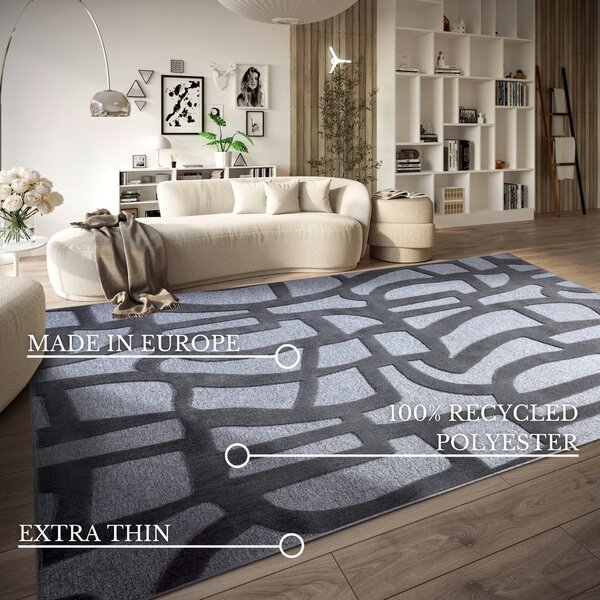 Tmavě modrý koberec z recyklovaných vláken 160x230 cm Therese – Villeroy&Boch