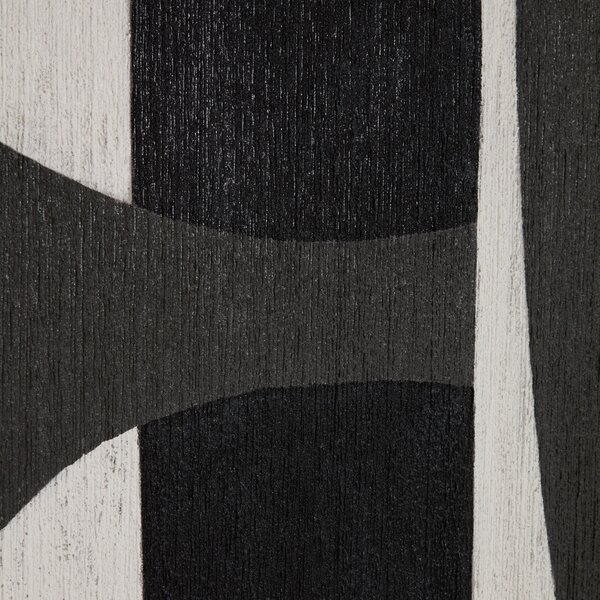 Kave Home Černobílý abstraktní obraz Onure 200 x 120 cm