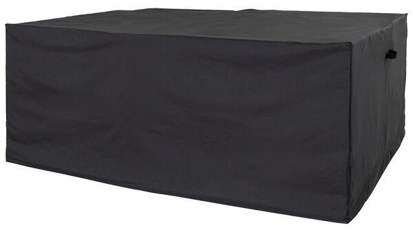 Nordic Living Černý ochranný obal na zahradní set stolu se čtyřmi židlemi Alex 180 x 155 cm