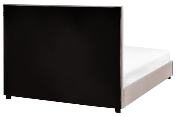 Postel Umělý samet ROUEN 140 x 200 cm Taupe