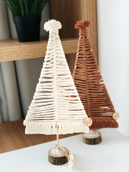 BRIMOON Stromeček macramé béžový