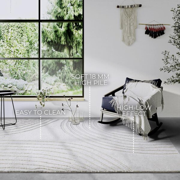 Krémový koberec 160x235 cm Pigment Cream White – Elle Decoration
