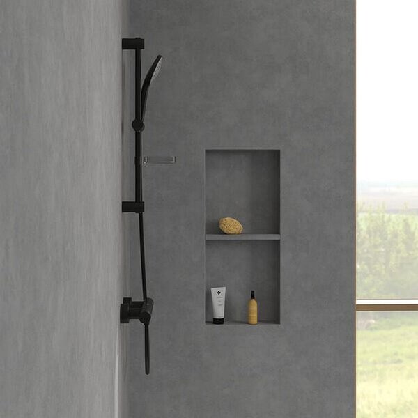 Villeroy & Boch Universal Showers sprchová sada na stěnu černá TVS109004000K5