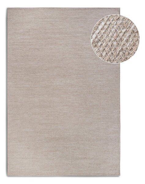 Béžový ručně tkaný koberec s příměsí vlny 160x230 cm Pradesh Linen White – Elle Decoration
