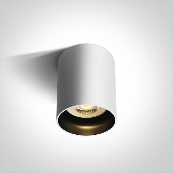 One Light Muzaki stropní světlo 1x10 W bílá-černá 12105N/W
