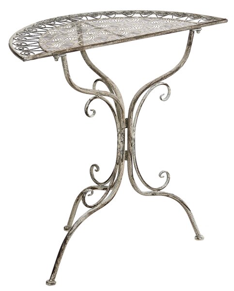 Bistro stolek NURRA 80 cm 36 cm Kov Šedá