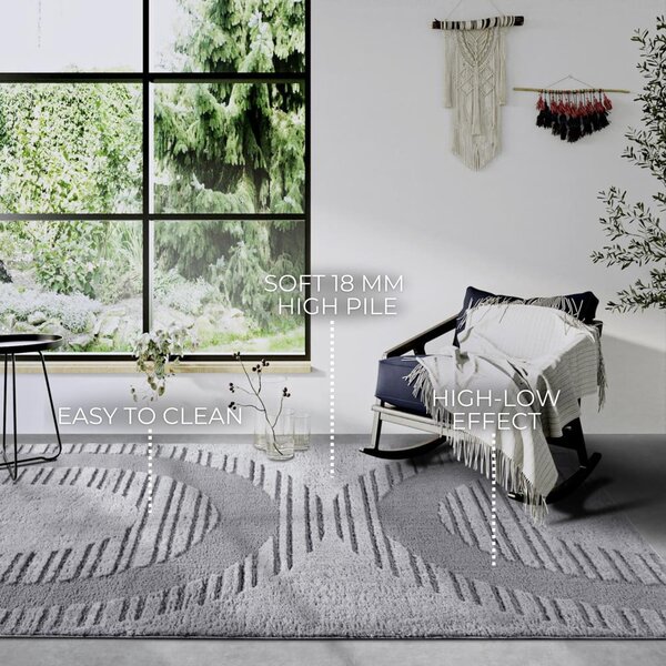 Šedý koberec 160x235 cm Bartoux Light Grey – Elle Decoration