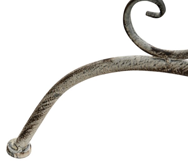 Bistro stolek NURRA 80 cm 36 cm Kov Šedá