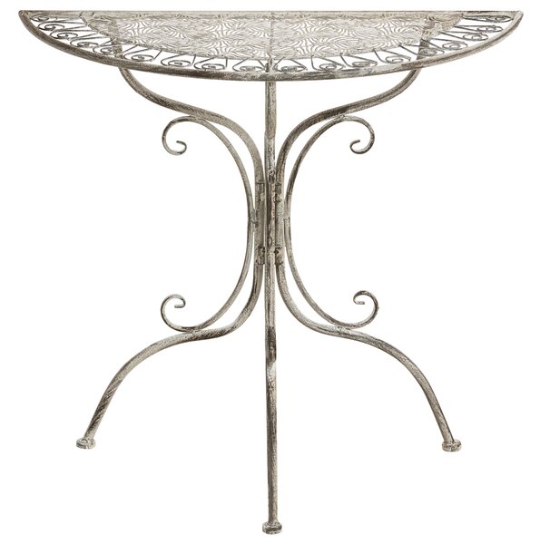 Bistro stolek NURRA 80 cm 36 cm Kov Šedá