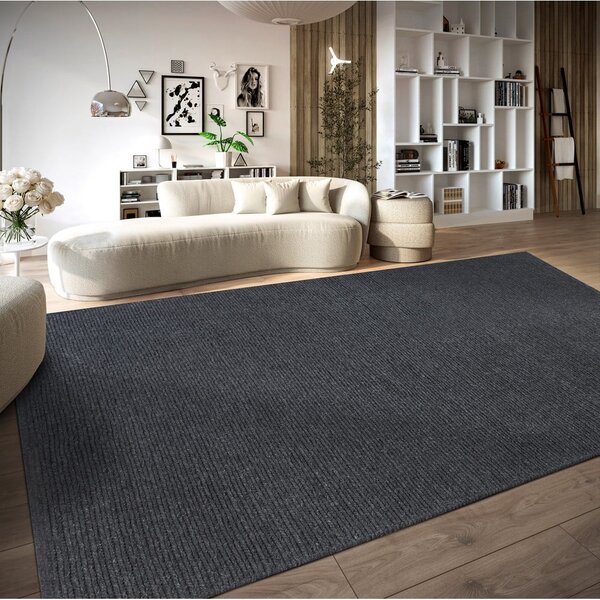 Tmavě šedý ručně tkaný vlněný koberec 160x230 cm Francois – Villeroy&Boch