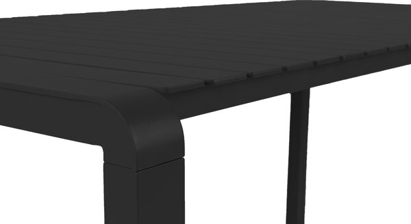 Zuiver Černý zahradní set stolu a šesti židlí VONDEL